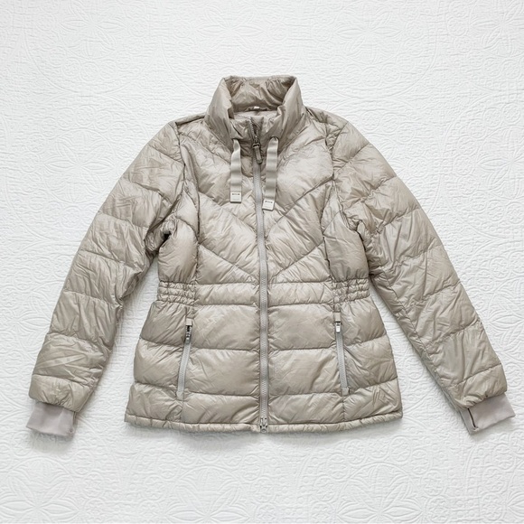 Athleta Banner Peak Down Jacket, Dove Grey - Picture 2 of 7